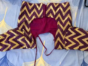 Elegant Purple Saree with Stiched Blouse