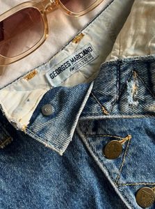 Denim A-Line Mini Skirt