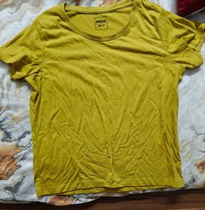 Max Women's Mustard Yellow T-Shirt