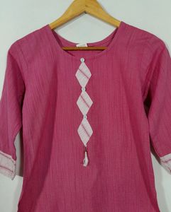 Aarika Pink Kurta &amp; Pant Set (Women)