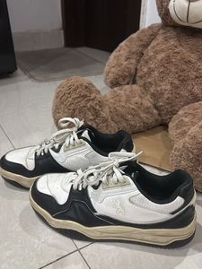 Classic White &amp; Black Sneakers