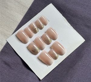 Cute Press-On Nails with Bow Design