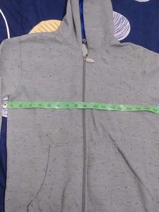 Gray Speckled Full Zip Hoodie,Used Slightly