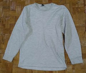 Off-white Ribbed Long Sleeve Top