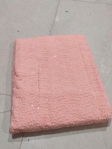 Peach Sequin Fabric