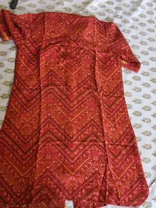 Vibrant Red Ethnic Kurta
