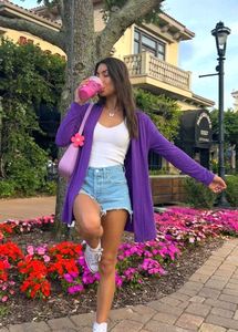 Purple Open-Front Cardigan ✨💜
