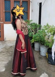 DEEP WINE THREE PIECE HEAVY GOWN