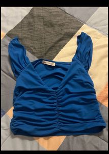 Blue Crop Top &amp; Pant Zara