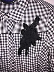 Black &amp; White Gingham Shirt
