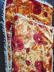 Floral Print Pillow cover with Tassel Border