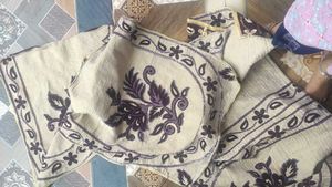 Embroidered Sofa Cover Set