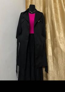 Elegant Black Trench Coat , PRICE ⬇️