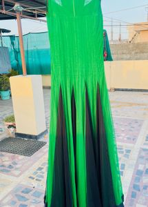 Vibrant Green Ethnic Gown