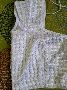 Beautiful White Designer Blouse
