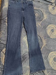 Women's Flared Blue Jeans