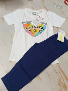 3-4 year Powerpuff Girls T-Shirt &amp; Pants Set