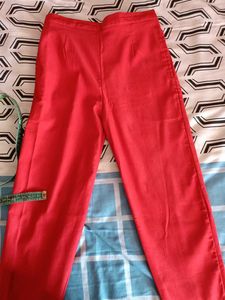 Red pant trouser