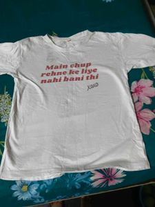 White Graphic Print T-Shirt