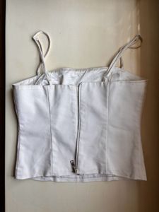 White Corset Cami Top