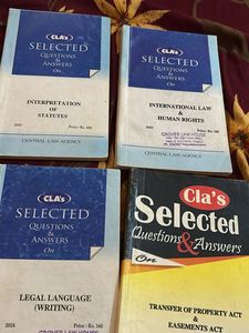 set of 4 Law Books - CLA's Selected Questions