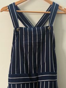 Striped Navy Blue Jumpsuit