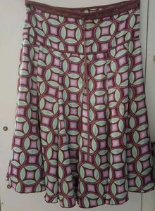 Vintage y2k Satin Midi Skirt