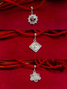 Real Silver Om Pendants 1pices