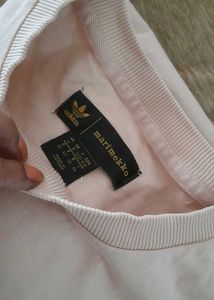 Adidas Unisex Oversized Nude Pink T-Shirt