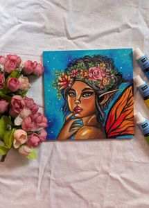 Mini Handmade Fairy Painting