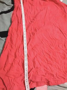 Flowy Coral Ethnic Ghaghra for saree