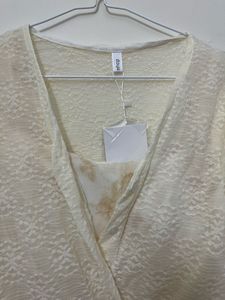 Chic Cream Lace Cardigan &amp; Print Camisole Set