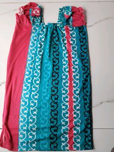 "Pack of 3 Vibrant Lycra Bedtime Comfort Gowns for