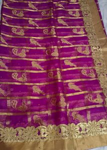 fancy Organza Gold Shining saree