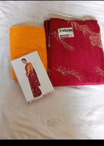 Mayna-2 Saree - Red &amp; Yellow