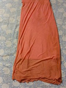 Rusted Coral long Gown