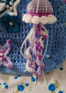 Crochet Bag with Sea Creatures
