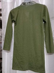Green Kurta with Embroidery