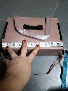 Pink Bow Detail Top Handle Bag
