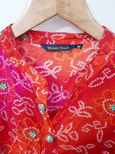 Orangish Pink Kurta For Women