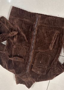 Cozy Brown Textured Jacket