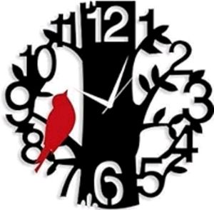 Red Bird Designer Wall Clock ⏰️