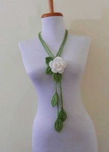 Handmade Crochet Flower Necklace