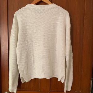 Off white Cable Knit Pullover