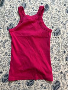 Pink Ribbed Tank Top 💗