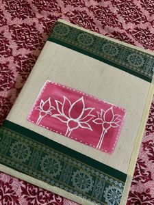 Brand New Lotus Designed Jute Bag