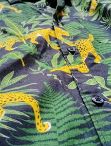 Men's Tropical Leopard Print Shirt