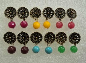 Boho Beaded Earrings Set - New