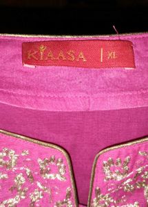 Vibrant Pink Embroidered Kurta