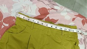Olive Green Pleated Trousers